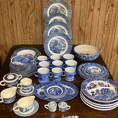 Misc Assortment of Blue & White Dishes