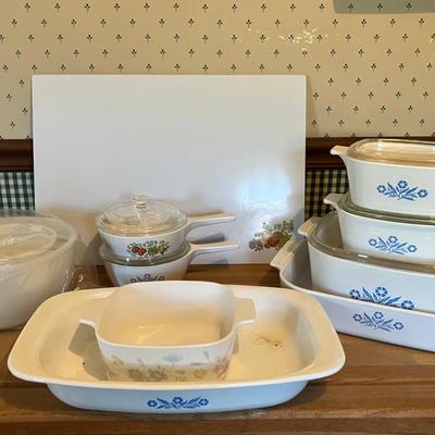 Corningware and Glasbake Mixing Bowls