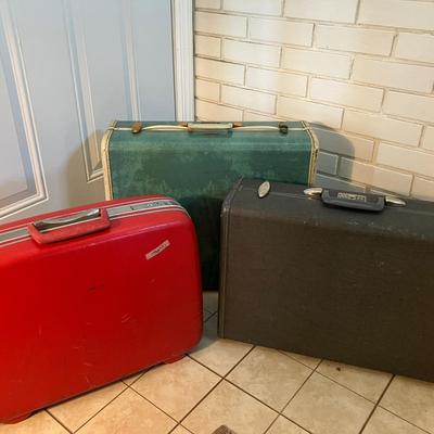 3 Vintage Samsonite Suitcases