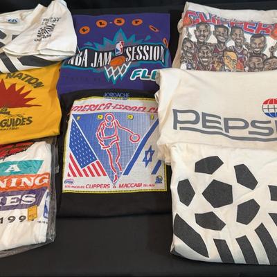 Vintage Sports & Event T-Shirt Collection | NBA, Adidas, PepsiCo, Indian Guides & More