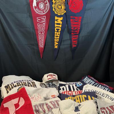 Vintage College T-shirts, Felt Pennants, Sweatshirts &  Memorabilia 