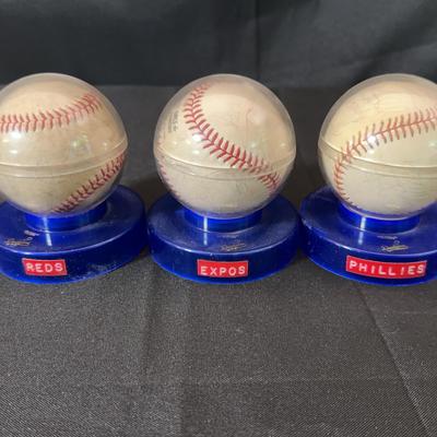 Signed MLB Baseball | Reds, Expos & Phillies