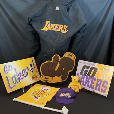 Vintage Lakers Memorabilia | Kobe ‘24’ Foam Hand, Starter Jacket & More!