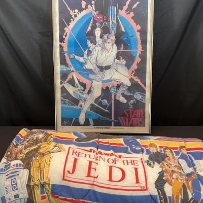 Star Wars Luke Skywalker Poster by Howard Chaykin & Star Wars Sleeping Bag