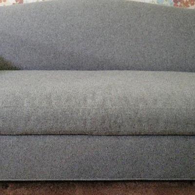 Grey Wool Loveseat