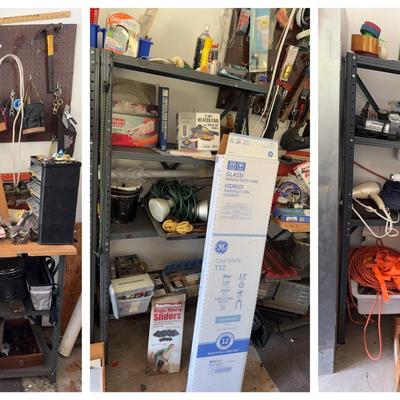 Home Improvement, Hand Tools, And More (Shelves/Workbench Not Included)