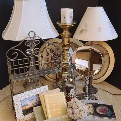 Lamps, Wall Art, Candle Holder, And More