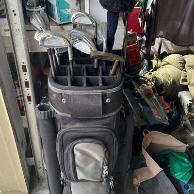 Golf Clubs, Golf Balls, And Bag