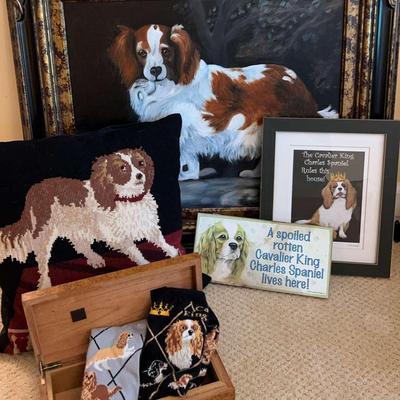 Cavalier King Decor Including A Limited Edition 28/350 By Wement