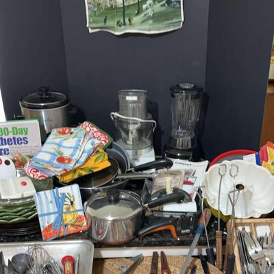 Kitchen Appliances Featuring Cuisinart, Pots And Flatware And More  