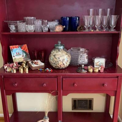 Entertainment Pieces Which Includes Candle Holders And Hand Blown Glass Candies