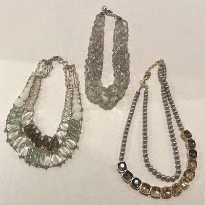 Lot C 3 Necklaces Costume Jewelry