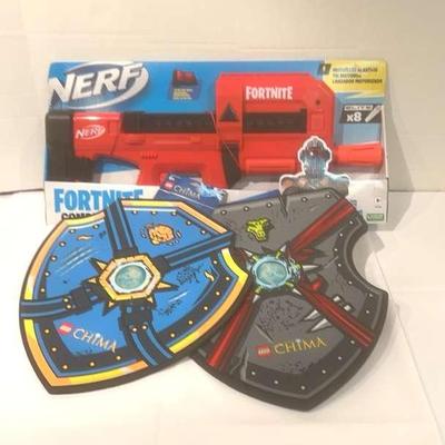 LEGO Shields And Fortnite Nerf Gun