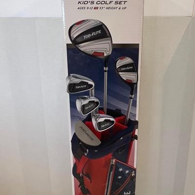Top Flite Junior Kid's Golf Set 9 Pieces New in Box (ages 9-12)