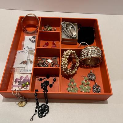 Lot A Mystery Lot of Costume Jewelry: Bracelets, Earings, More!