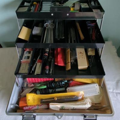 Box With Assorted Small Tools