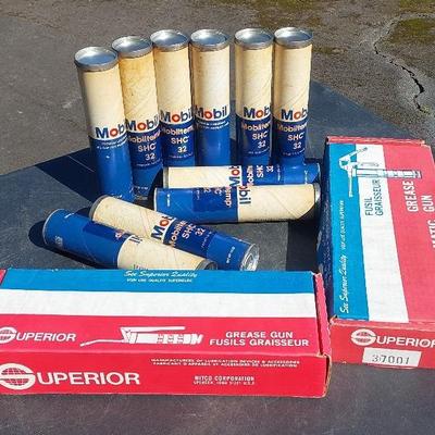 Mobil Grease & Superior Grease Guns 