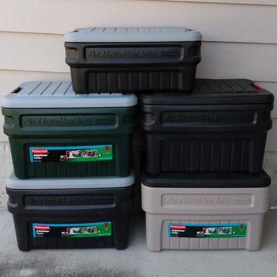 Rubbermaid "Action Packer" Bins 