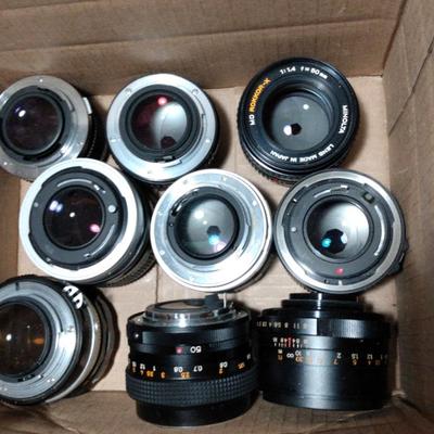 Collection of Camera Lenses and Other items