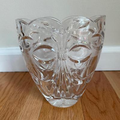 Leaded glass vase