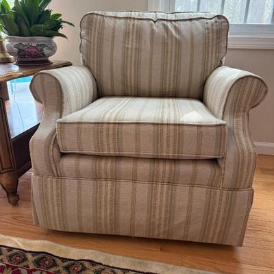 This chair rotates