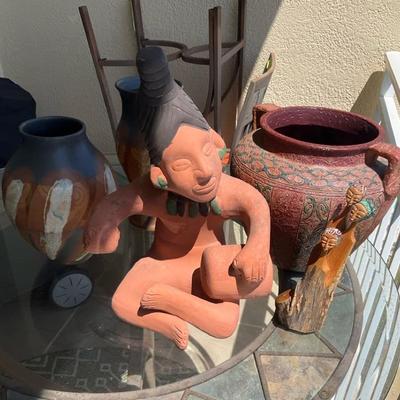 Mexican Clay Pottery Signed