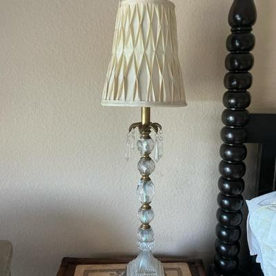 Glass Prism Candlestick Lamp #2