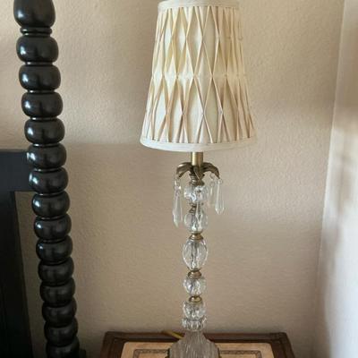Glass Prism Candlestick Lamp #1