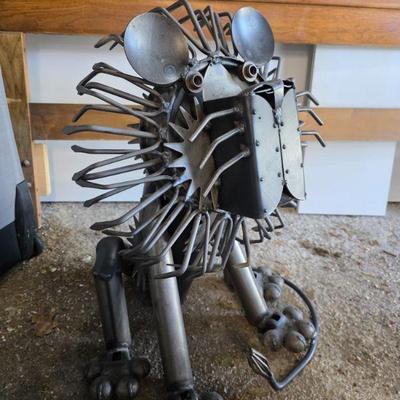 Industrial Lion Sculpture