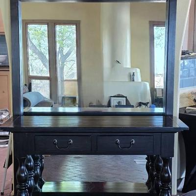 Pottery Barn Console Table & Mirror
