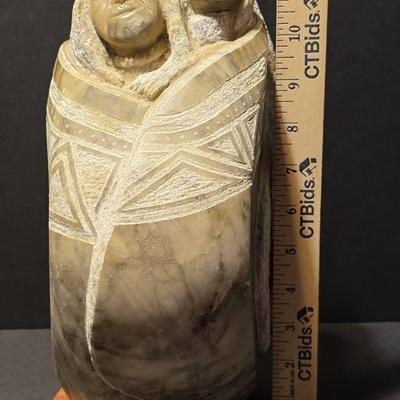 "Ojos De La Casa" Sculpture By P.C. Red Eagle