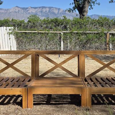 Wooden 3-Piece Outdoor Seating