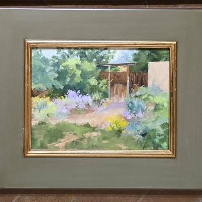 Original Carol Hopper Painting - "Southwestern Garden"