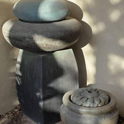 (2) Outdoor Fountains 