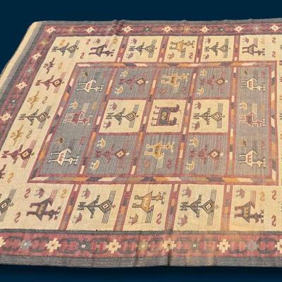 Dhurrie Flat Woven 9' x 12' Rug from India