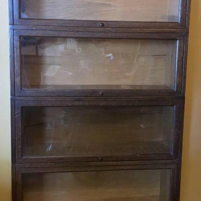 Antique Macey 4 Stack Mahogany Barrister Bookcase