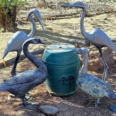 Lawn Ornaments: Bird Statues +