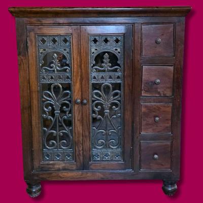 Large Indian Bar Cabinet 