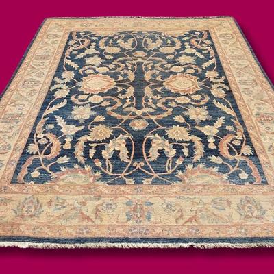 Blue Oushak Pakistan Large Area Rug