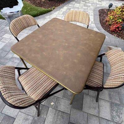 Lf103 folding card table and chairs