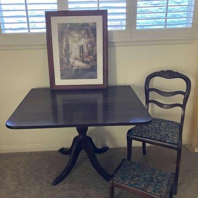 Lf213 vintage table chair