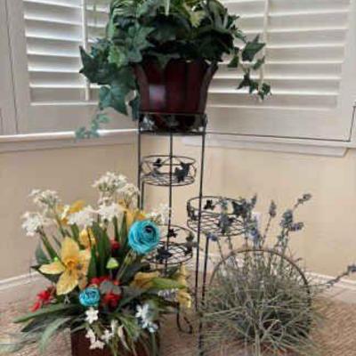 Lf186 faux plants and stand