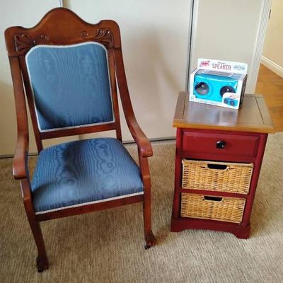 Lf150 wooden chair small chest with drawers