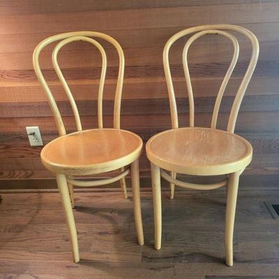 Hairpin Bentwood Dining Chairs