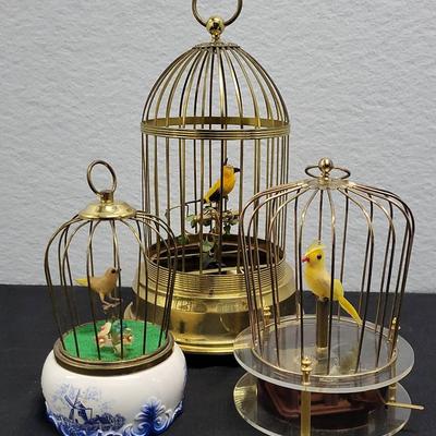 Sankyo Automation Bird Cage Music Box (1122)