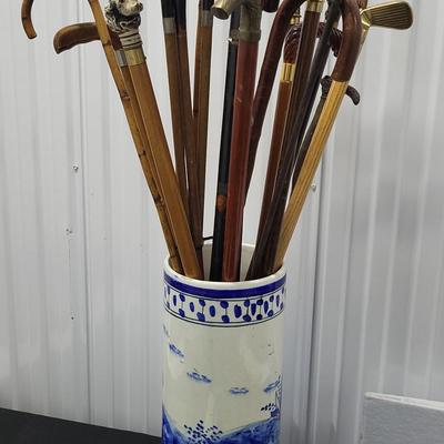 Umbrella Stand w/ Canes (1122)