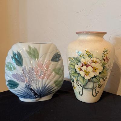 Flower Motif Vases