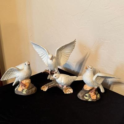 Vintage Porcelain Doves
