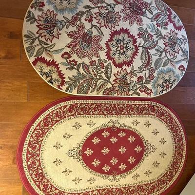 Two Oval Rugs