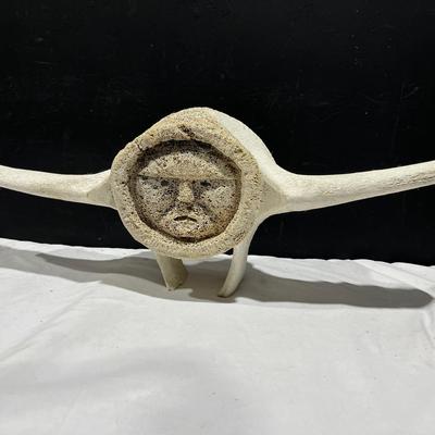 Vintage Inuit Janus Head ~ Whale Vertebrae
